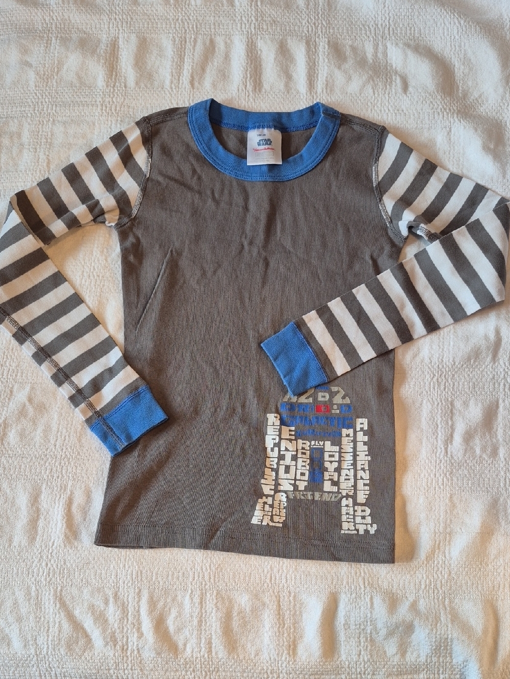 Hanna Andersson boys size 140 or 10 Star Wars pajama top GUC for cracking design